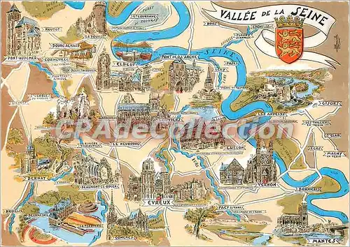 Cartes postales moderne Les provinces Francaise La Normandie Vallee de la Seine