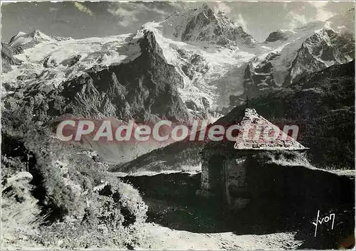 Cartes postales moderne Le Chazelet (Htes Alpes) Massif de la Meije le grand pic (3983 m)