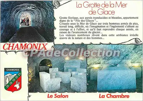 Cartes postales moderne Chamonix Mont Blanc La Grotte de la Mer de Glace