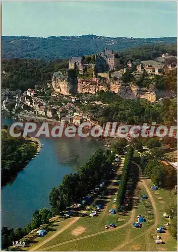 Moderne Karte Chateau en Perigord Vallee de la Dordogne Site et chateau de Beynac XIIIe s