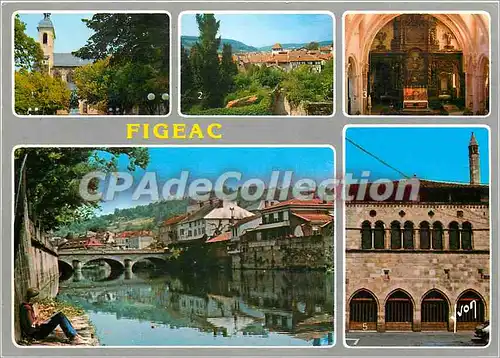 Cartes postales moderne Figeac (Lot) L'Eglise Vue generale