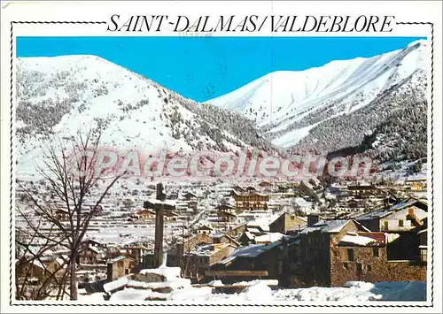 Cartes postales moderne Saint Dalmas Valdeblore (A Mmes) Alt 1300 m sous la neige