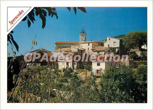 Moderne Karte Les Sites de la Cote d'Azur speracedes (Alpes Mmes) Pittoresque Village des env de Grasse