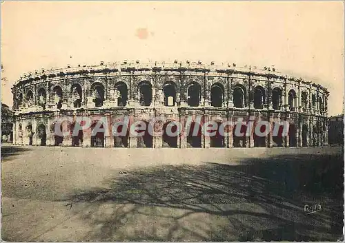 Moderne Karte Nimes (Gard) Les Arenes