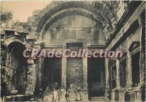 Moderne Karte Nimes Temple de Diane construit au 1er s sous l'Empereur Auguste