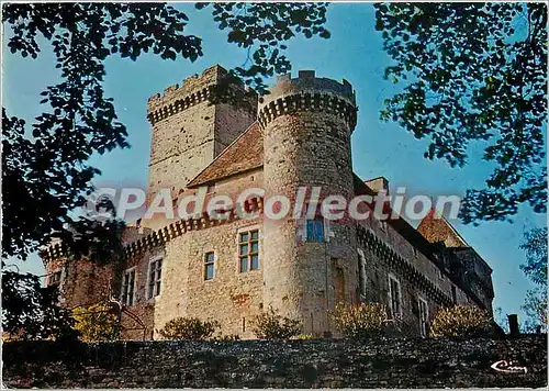 Moderne Karte Le Lot Terre des Merveilles Le chateau de Castelnau Bretenoux