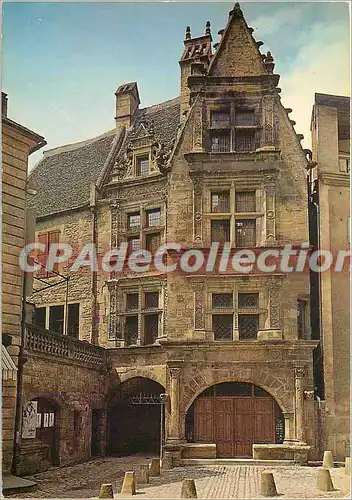 Moderne Karte Sarlat (Dordogne) Maison de la Boetie