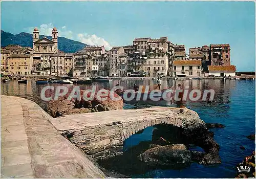Moderne Karte Charmes et Couleurs de la Corse Le vieux Port de Bastia
