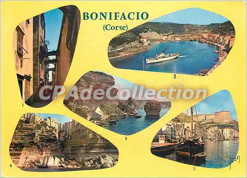 Cartes postales moderne La Corse oasis de Beaute Bonifacio Vieille rue le port le grain de Sable