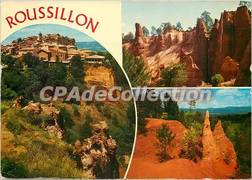 Cartes postales moderne Roussillon (Vaucluse) Vue generale Cirque des Aiguilles