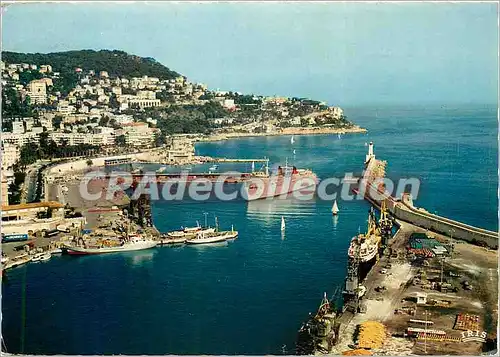 Cartes postales moderne Nice (A M) Le Port et le Cap de Nice l'arrivee du courrier de Corse