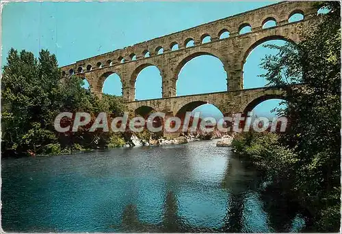 Cartes postales moderne Pont du Gard Aqueduc romain (50 av J C)