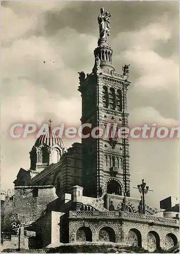 Moderne Karte Marseille la Basilique de N D de la Garde