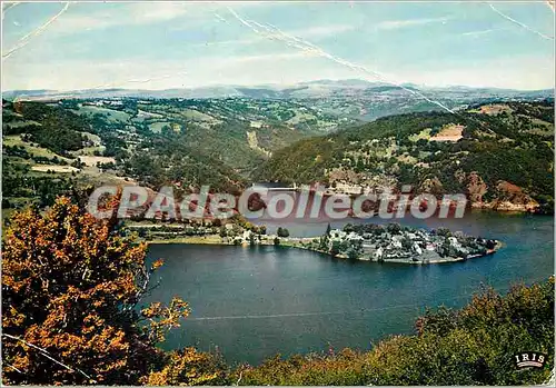 Cartes postales moderne Aveyron Pittoresque le barrage de Sarrans et la presqu'ile de Laussac
