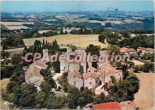 Cartes postales moderne Larressingle (Gers) Vue aerienne Chateau et Ville fortifiee (XIIIe s