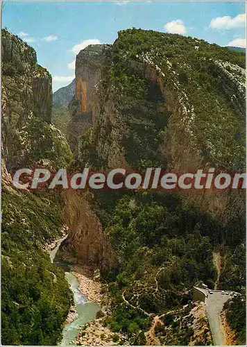 Cartes postales moderne Le Grand Canon du Verdon le Point Sublime et le couloir de Samson vus de la nouvelle route du F