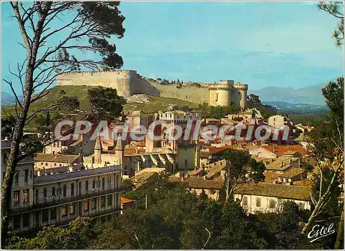 Moderne Karte Villeneuve les Avignon (Gard) La cite dominee par le Fort Saint Andre (XIVe s