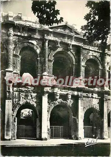 Moderne Karte Nimes Entree principale des Arenes