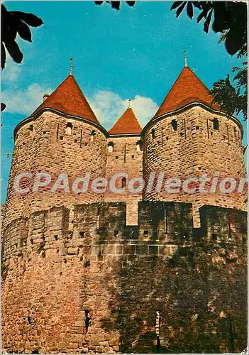 Cartes postales moderne Carcassonne la Cite les tours de la Porte Narbonnaises