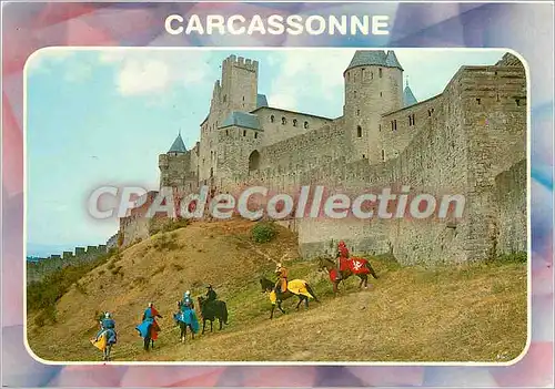 Moderne Karte Carcassonne Chateau Comtal