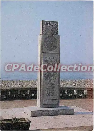 Cartes postales moderne Dieppe (Seine Mme) Monument eleve sur le Front de mer de la plage de Dieppe