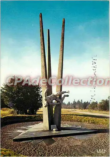 Moderne Karte Ballon d'Alsace (alt 1242 m) Le monument des demineurs