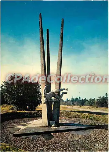 Moderne Karte Ballon d'Alsace (alt 1256 m) le Monument des demineurs