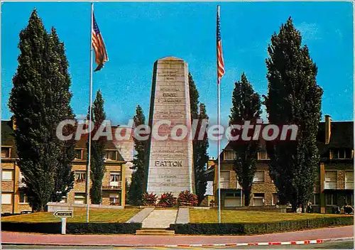 Cartes postales moderne Avranche (Manche) le Monument Patton en souvenir de la Liberation