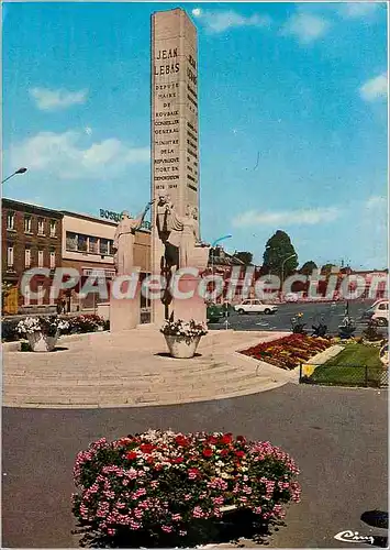 Moderne Karte Roubaix (Nord) Monument Jean Lebas
