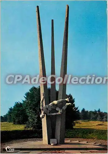 Moderne Karte Ballon d'Alsace alt 1256 m Monument aux Demineurs