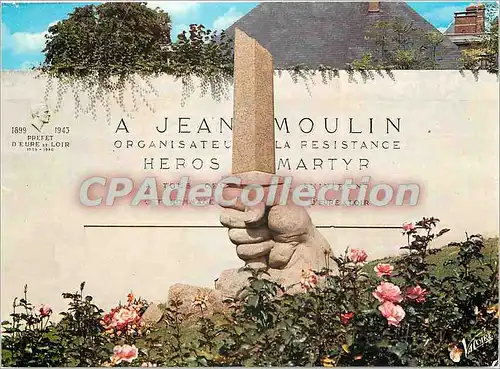 Cartes postales moderne Chartres (Eure et Loir) Le monument a la memoire de jean Moulin (1899 1943)