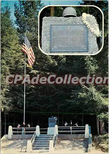 Moderne Karte Bruyeres en Vosges France Memorial Hawaien