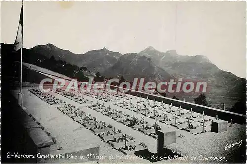 Cartes postales moderne Vercors Cimetiere Millitaire de St Nizier de Moucherotte Vue sur le Massif de Chartreuse