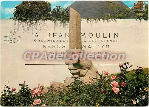 Cartes postales moderne Chartres (Eure et Loir) Le monument a la memoire de Jean Moulin (1899 1943)