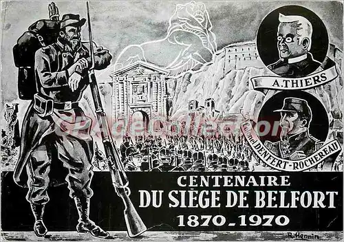 Cartes postales moderne Centenaire du Siege de Belfort 1870 1970