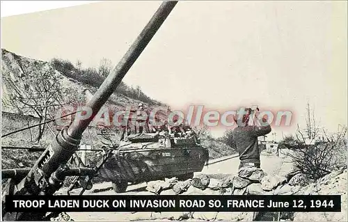 Cartes postales moderne Troop Laden Duck on Invasion Road France