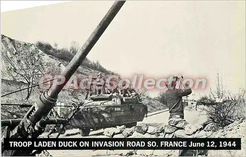 Moderne Karte Troop Laden Duck on Invasion Road France