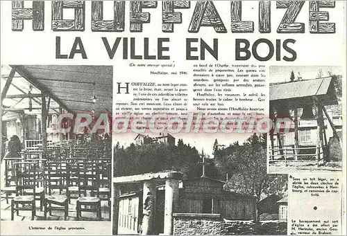 Cartes postales moderne La Ville en bois Houfffalize