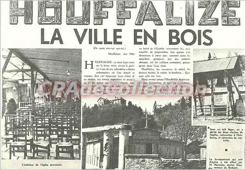 Cartes postales moderne La Ville en bois Houfffalize