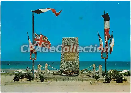 Cartes postales moderne Langrune sur Mer (Calvados) Le Monument Commemoratif du Debarquement des Armees Alliees 6 jui 1