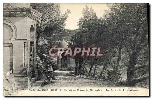 Cartes postales N D de Rochefort Gard Dans le Calvaire