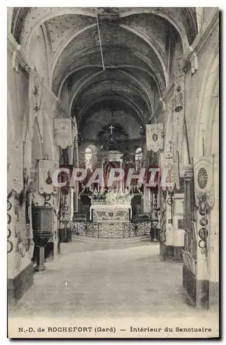 Cartes postales N D de Rochefort Gard Interieur du Sanctuaire