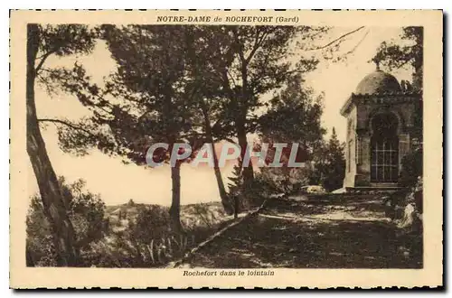 Cartes postales Notre Dame de Rochefort Gard Rochefort dans le lointain