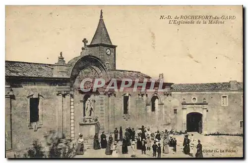 Ansichtskarte AK N D de Rochefort du Gard L'Esplanade de la Madone