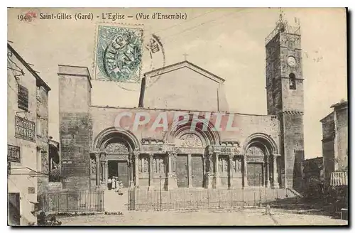 Ansichtskarte AK Saint Gilles du Gard l'Eglise Vue d'Ensemble