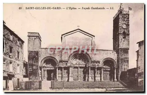 Ansichtskarte AK Saint Gilles du Gard L'Eglise Facade Occidentale
