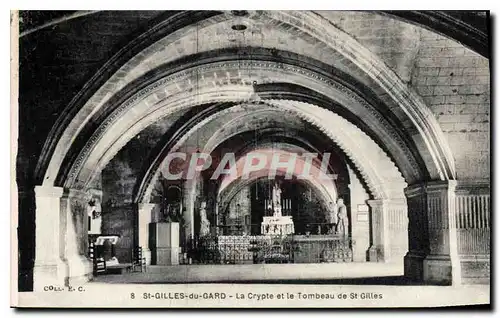 Cartes postales Saint Gilles du Gard La Crypte et le Tombeau de Saint Gilles