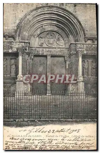 Ansichtskarte AK Saint Gilles du Gard Portail de l'Eglise