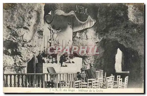 Cartes postales N D des Anges Interieur de la Grotte