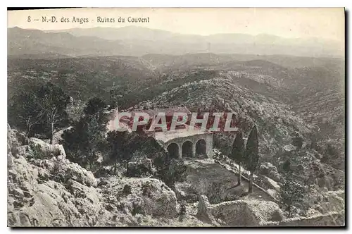 Cartes postales N D des Anges Ruines du Couvent